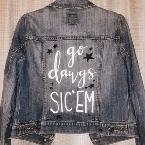 Custom Painted Denim Jacket